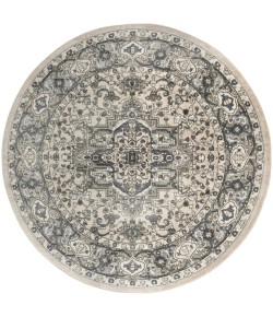 Nourison Quarry Ivory Blue QUA05 8 ft. X Round Rug
