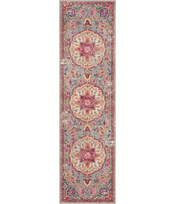 Nourison Passion - Psn22 Grey Multicolor Area Rug 2 ft. 2 in. X 10 ft. Runner