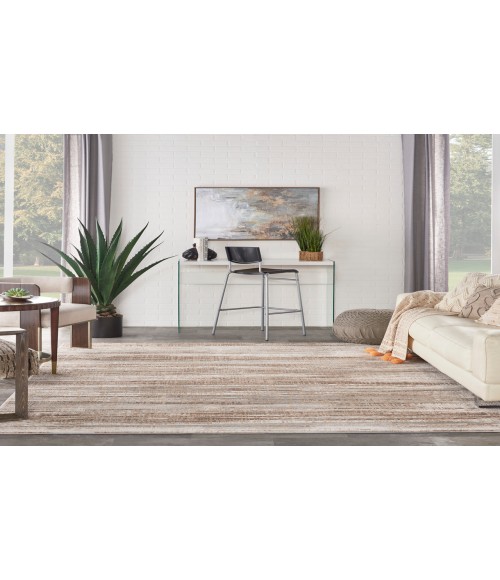 Nourison Elation Ivory Grey Rug ETN01 8 ft. X 11 ft. Rectangle - Rugs Town Nourison Elation Ivory Grey ETN01 8 ft. X 11 ft. Rectangle Rug
