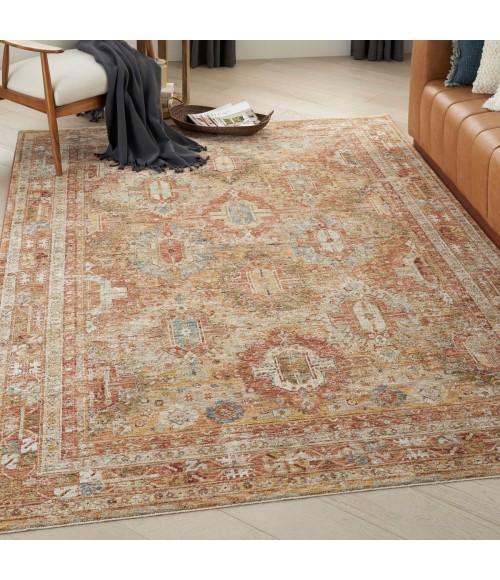 Nourison Sahar Rust SHR01 8 ft. X 10 ft. Rect. Rug