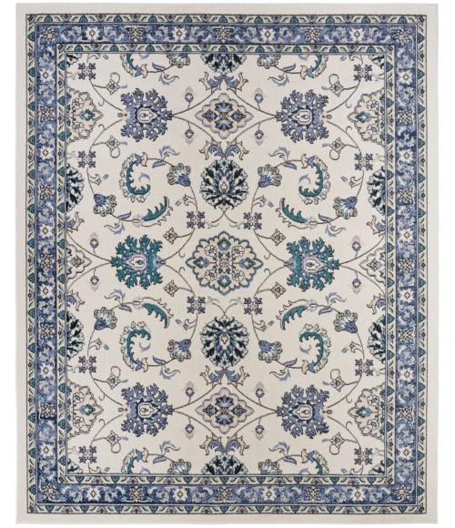Nourison Home Nourison Essentials Ivory Blue Rug NRE05 10 ft. X 14 ft. Rectangle - Rugs Town Nourison Home Nourison Essentials Ivory Blue NRE05 10 ft. X 14 ft. Rectangle Rug