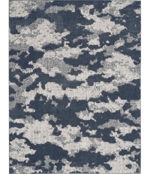Nourison TEXTURED CONTEMPORARY Area Rug Nourison Textured Contemporary Area Rug TEC01-Blue/Grey