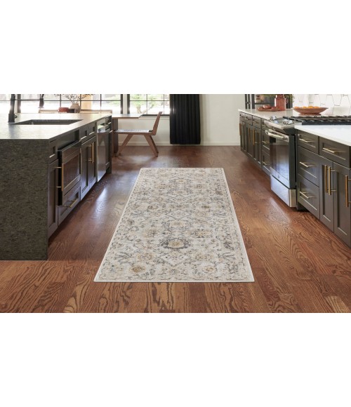 Nourison Oushak Home Grey OUS01 2 ft. 3 in. X 7 ft. 6 in. Rectangle Rug