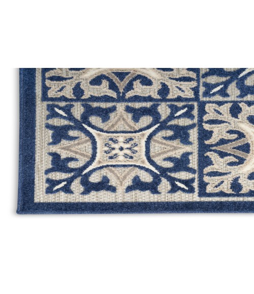 Nourison Aloha Blue ALH34 2 ft. 8 in. X 4 ft. Rectangle Rug