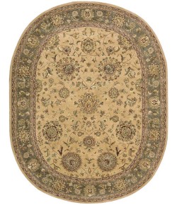 Nourison 2000 - 2258 Beige Area Rug 7 ft. 6 in. X 9 ft. 6 in. Oval Oval