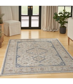 Nicole Curtis Series 4 SR403 Grey/Blue 4 ft. X 6 ft. Area Rug