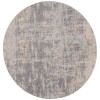 Nourison Home Rustic Textures RUS01 Ivory/Silver 7 ft. 10 in. Round Area Rug