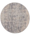 Nourison Rustic Textures Area Rug RUS01 Ivory/Silver 7'10" Round