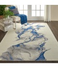 Nourison Twilight Area Rug TWI27 Ivory/Blue 5'6" x 8'