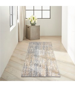 Calvin Klein Ck005 Enchanting - Ech04 Grey Beige Area Rug 2 ft. 3 in. X 7 ft. 3 in. Runner
