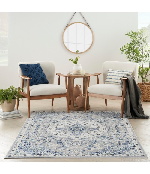 Nourison Passion Area Rug PSN22 Grey/Beige 5'3" x 7'3"