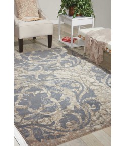 Nourison Maxell - Mae10 Ivory Blue Area Rug 7 ft. 10 X 10 ft. 6 Rectangle