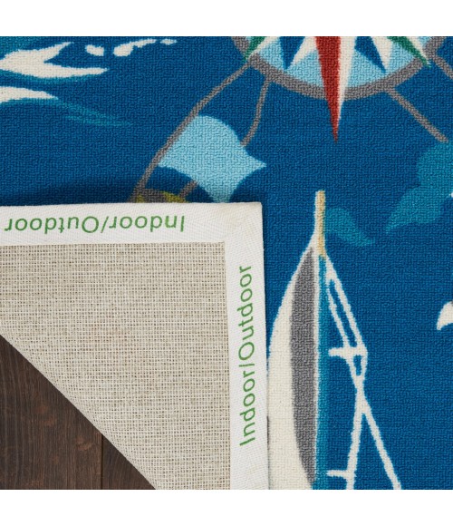 Nourison SUN N' SHADE Area Rug Waverly Sun N' Shade Area Rug SND89-Navy