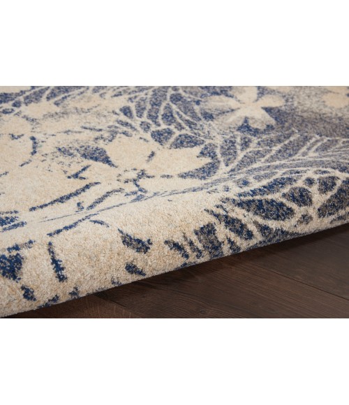 Nourison Tranquil Area Rug TRA08-Beige/Navy