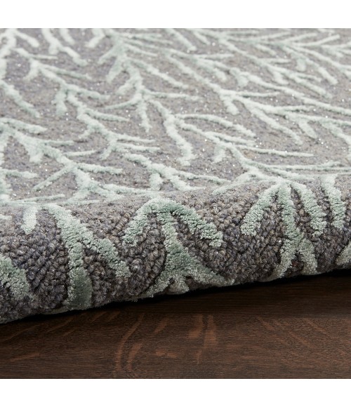 Michael Amini Ma30 Star Area Rug SMR03 Slate/Teal