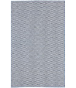 Nourison Courtyard Ivory Blue COU01 8 ft. Square Rug
