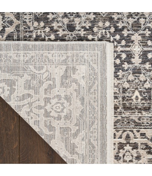 Nourison Shadows Charcoal Ivory SHW04 9 ft. X 12 ft. Rect. Rug