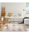 Vintage Kashan Area Rug Nourison Vintage Kashan Area Rug VKA08 Ivory Red 6' Round