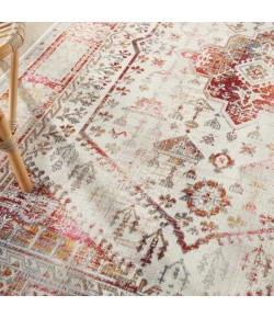 Nourison Vintage Kashan - Vka08 Ivory Red Area Rug 6 ft. Round