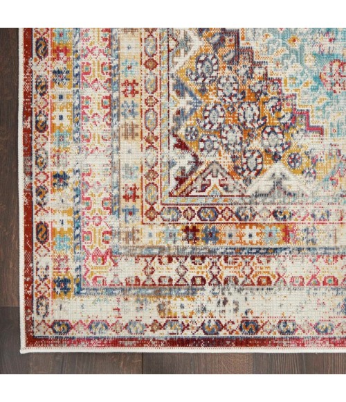 Vintage Kashan Area Rug Nourison Vintage Kashan Area Rug VKA09 Multicolor 6' Round