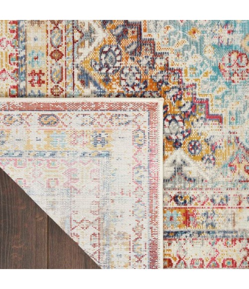 Vintage Kashan Area Rug Nourison Vintage Kashan Area Rug VKA09 Multicolor 6' Round