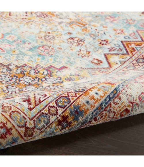 Vintage Kashan Area Rug Nourison Vintage Kashan Area Rug VKA09 Multicolor 6' Round