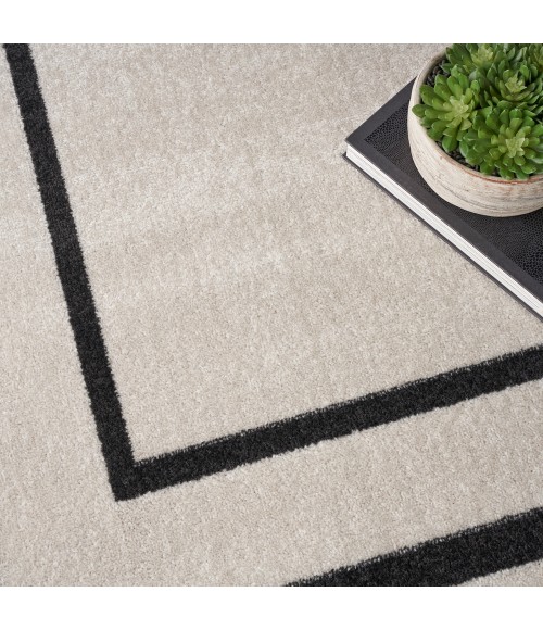 Nourison Nourison Essentials Area Rug NRE02 Ivory/Black