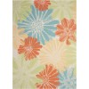 Nourison Home & Garden - Rs022 Ivory Area Rug 5 ft. 3 X 7 ft. 5 Rectangle