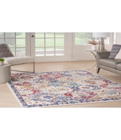 Nourison Home Grafix GRF31 Blue Multicolor 3 ft. 9 in. X 5 ft. 9 in. Area Rug
