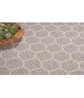 Nourison Reversible Indoor Outdoor Grey RVB01 8 ft. Round Rug