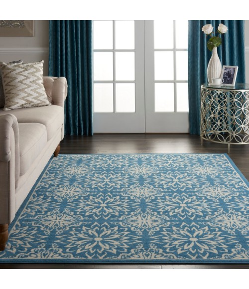 Nourison Jubilant Area Rug JUB06-Ivory/Blue