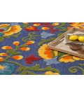 Nourison Aloha Navy Multicolor ALH17 5 ft. 3 in. X 7 ft. 5 in. Rectangle Rug