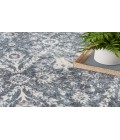 Nourison Astra Machine Washable Dark Blue ASW16 6 ft. 7 in. X 9 ft. Rectangle Rug