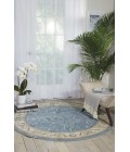Nourison Somerset Round Area Rug ST02-Light Blue