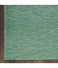 Nourison Washable Solutions Blue/Green WSL01 8 ft. Rect. Rug