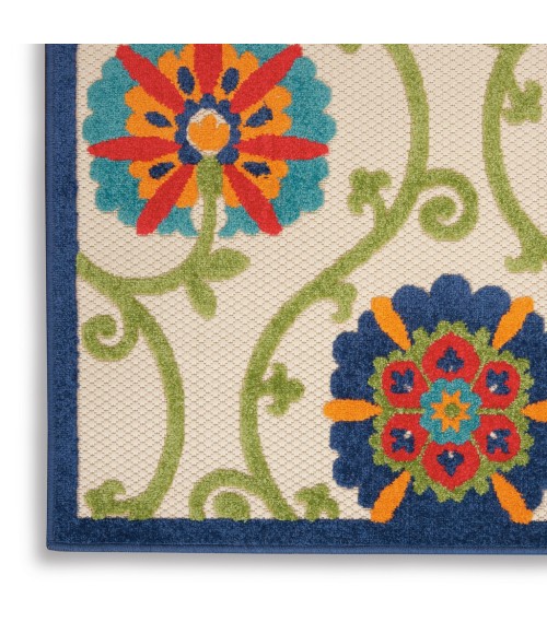 Nourison Aloha Area Rug ALH19-Blue/Multicolor
