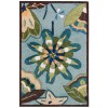 Nourison Fantasy - Fa12 Aqua Area Rug 1 ft. 9 X 2 ft. 9 Rectangle