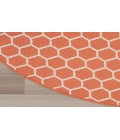 Nourison Reversible Indoor Outdoor Coral RVB01 8 ft. Round Rug