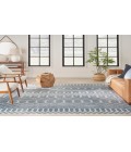 Nourison Astra Machine Washable Blue ASW10 6 ft. X 9 ft. Rectangle Rug
