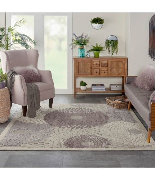 Nourison GRAPHIC ILLUSIONS Area Rug Nourison Graphic Illusions Square Area Rug GIL04-Grey
