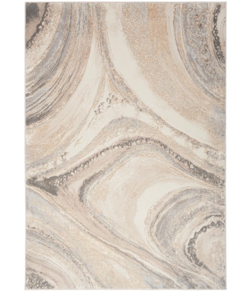 Inspire Me! Home Décor Brushstrokes Area Rug Inspire Me! Home Décor Brushstrokes Area Rug BSK03 Cream Grey