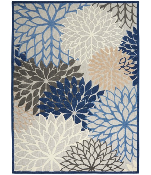 Aloha Area Rug Nourison Aloha Area Rug ALH05 Blue/Multicolor 9' x 12'