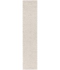 Nourison Cozy Modern Ivory Black CMD01 2 ft. 2 in. X 10 ft. Rect. Rug