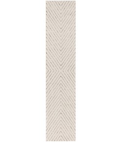 Nourison Cozy Modern Ivory Black CMD01 2 ft. 2 in. X 10 ft. Rect. Rug