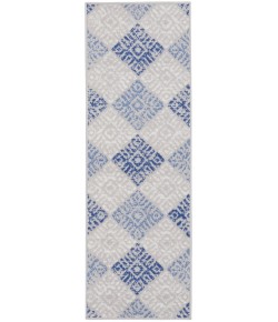Nourison Whimsicle - Whs18 Grey Blue Area Rug 2 ft. X 6 ft. Rectangle