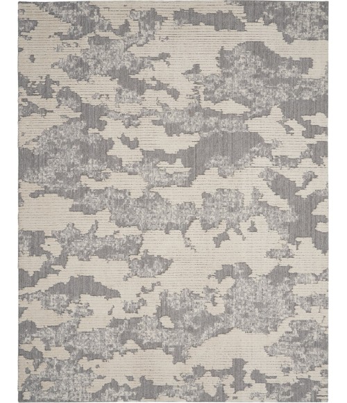 Nourison TEXTURED CONTEMPORARY Area Rug Nourison Textured Contemporary Area Rug TEC01-Ivory/Grey