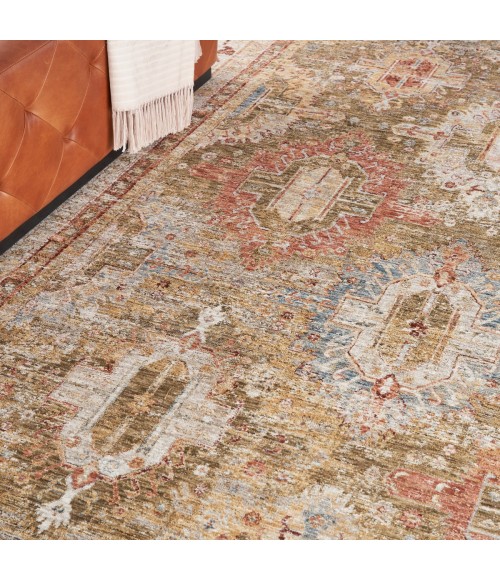 Nourison Sahar Green SHR01 9 ft. X 13 ft. Rect. Rug