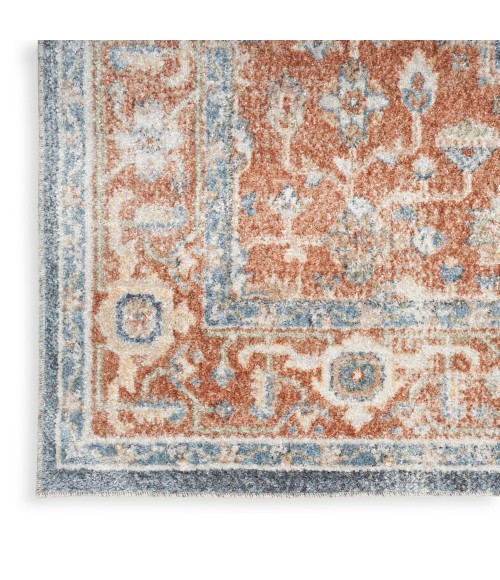 Nourison Astra Machine Washable Area Rug ASW11 Denim Multi