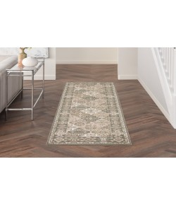 Nourison Grafix Green GRF31 2 ft. 3 in. X 7 ft. 6 in. Rectangle Rug