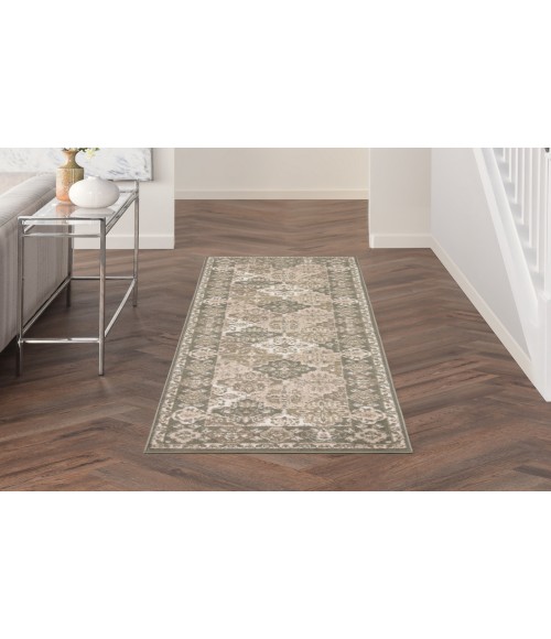 Nourison Grafix Green GRF31 2 ft. 3 in. X 7 ft. 6 in. Rectangle Rug